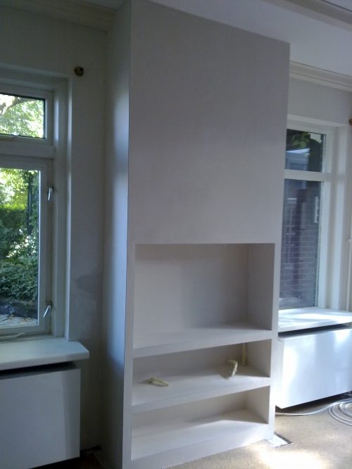 Woonkamerafwerking in Rotterdam, project van Stukadoorsbosch, foto 21